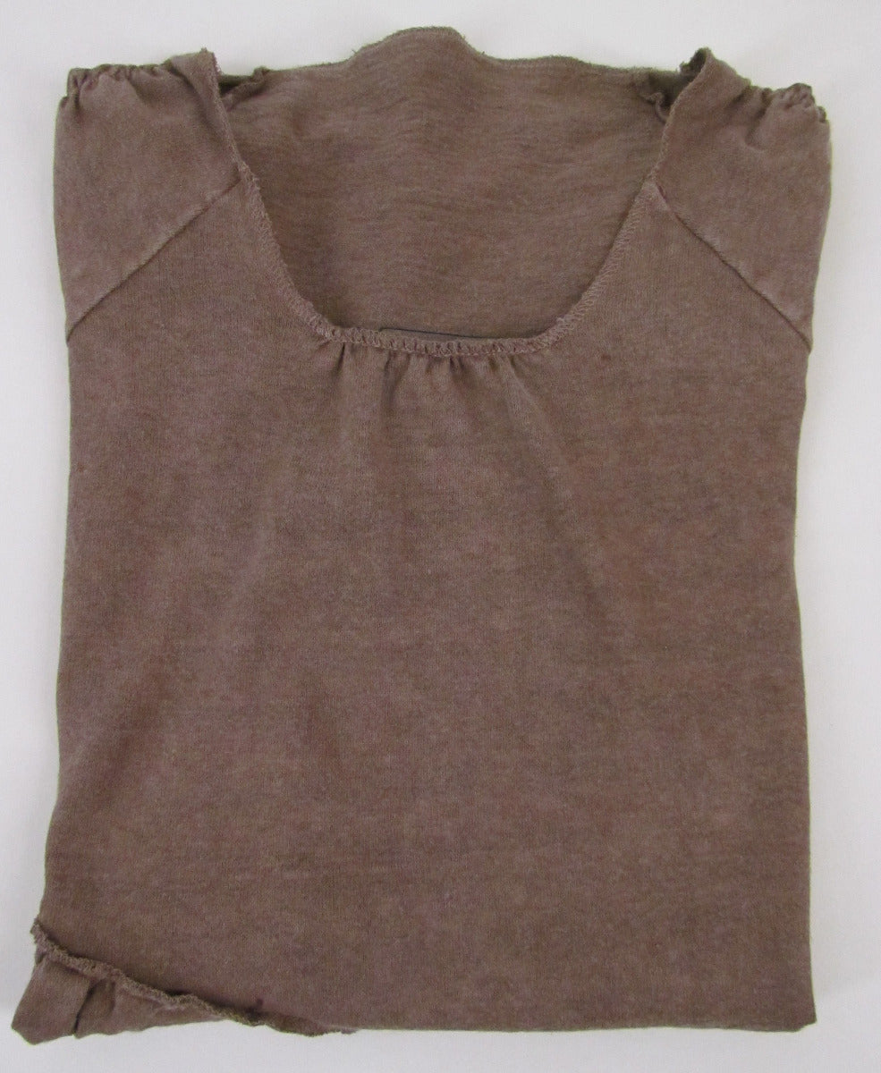 Earth Creations Penelope Top, 55% Hemp 45% Organic Cotton, Clay Dyed