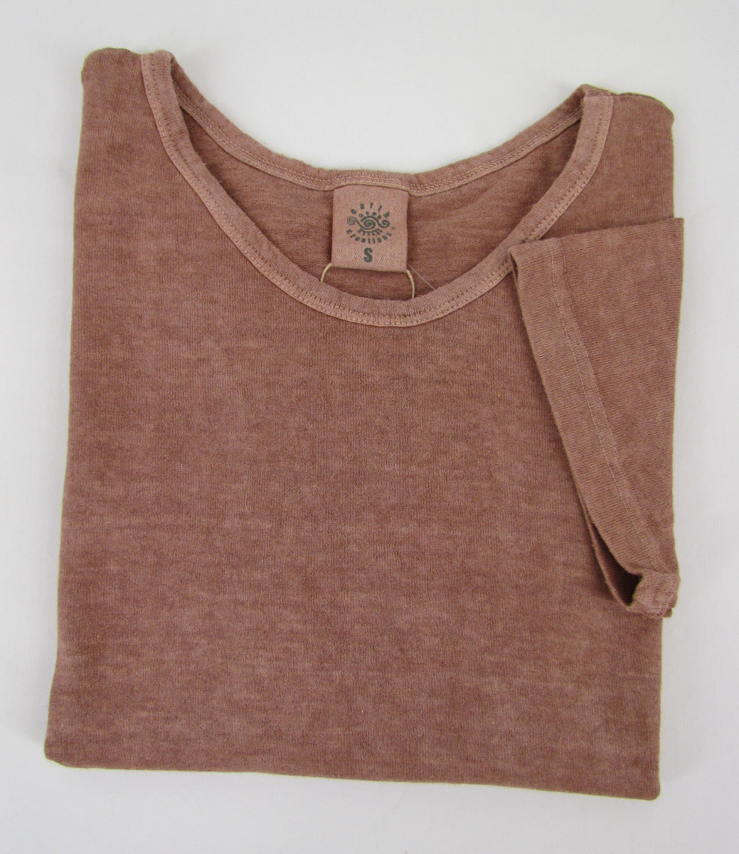 Earth Creations Short Sleeve Women's Scoop Neck Top