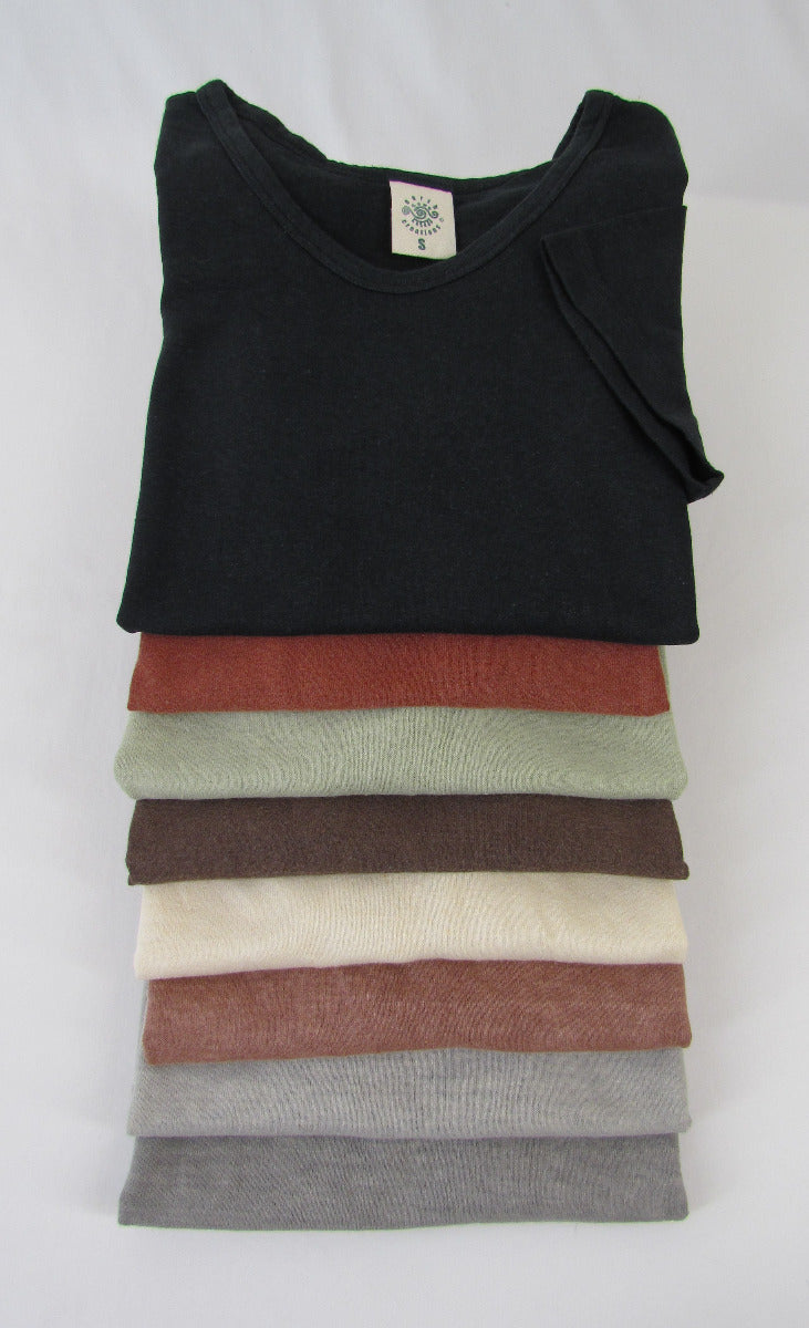 Earth Creations Short Sleeve Women's Scoop Neck Top