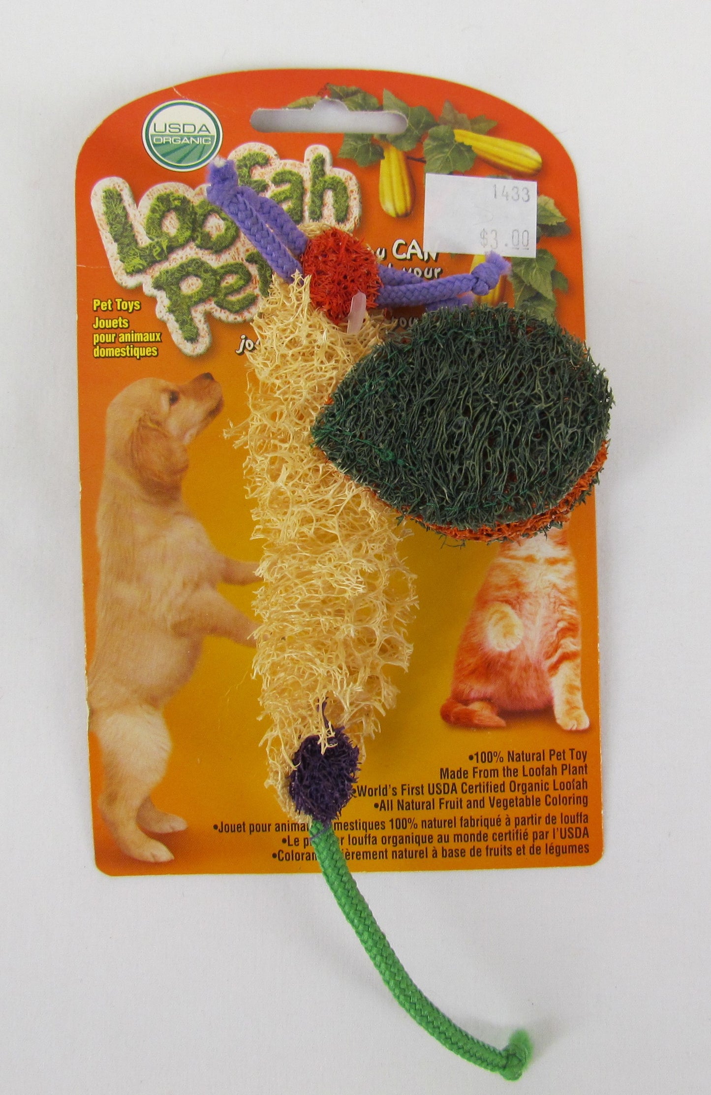 Free Range Loofah Pet Toy