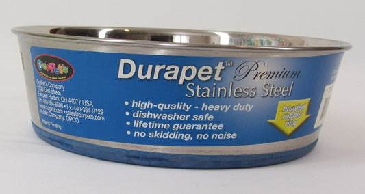 DuraPet Premium Stainless Steel Dog Dish - 3 Quart