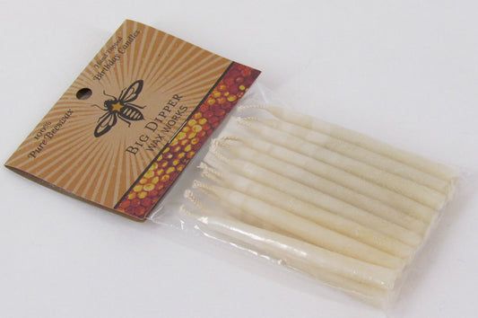 Big Dipper Birthday Candles – Natural Beeswax - 12 Pack