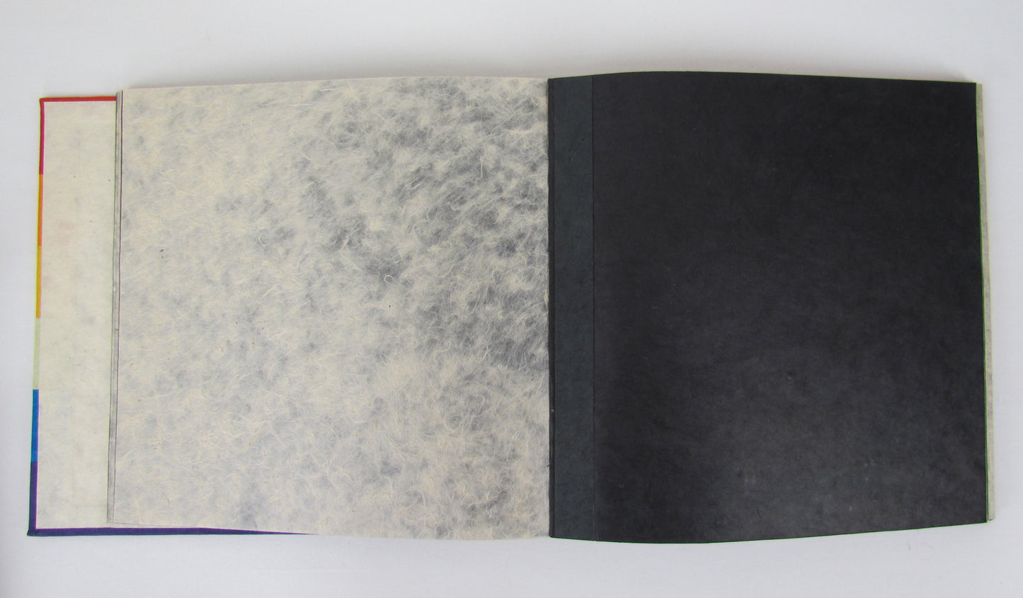 Nepalese Paper Photo Album with Acid-Free Protective Sheets, Rainbow Cover