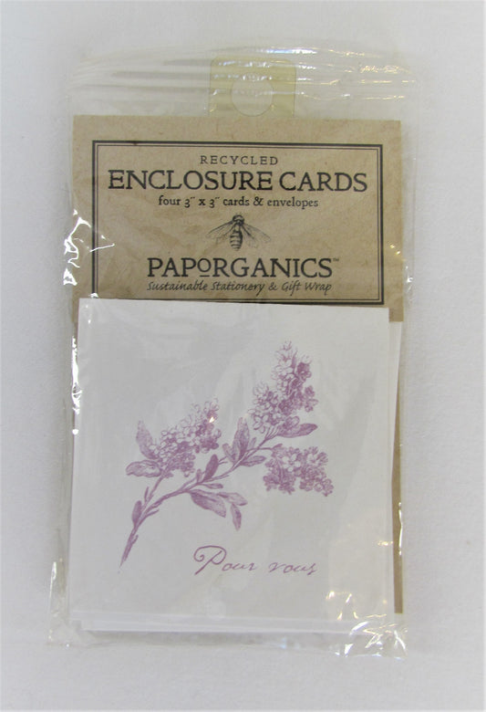Paporganics Sustainable Stationery Enclosure Cards-4 Pack