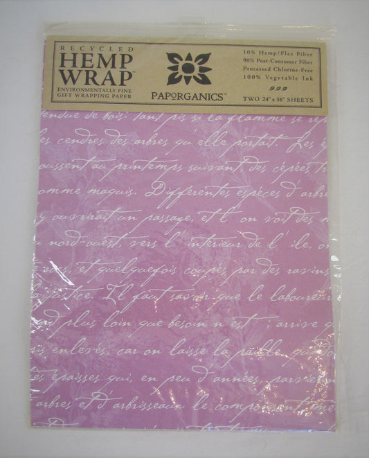 Paporganics Sustainable Gift Wrap-French Lilac-2 Pack