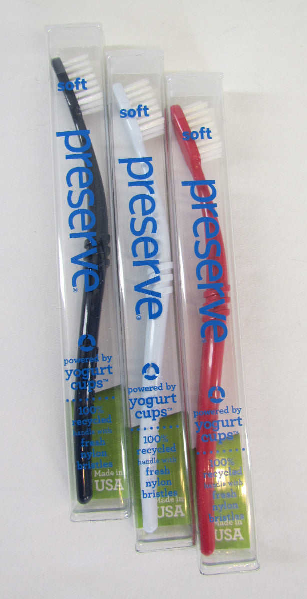 Preserve Toothbrush in Travel Case, in Ultra-Soft, Soft or Medium