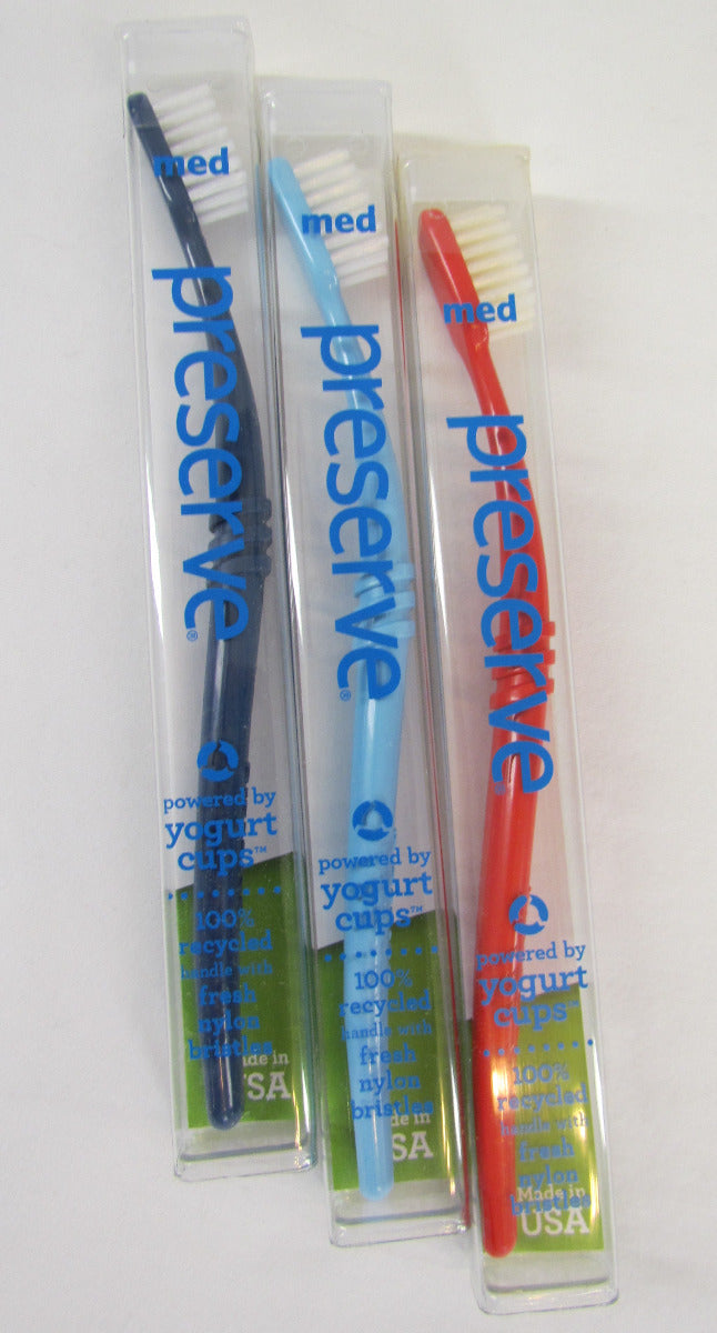 Preserve Toothbrush in Travel Case, in Ultra-Soft, Soft or Medium