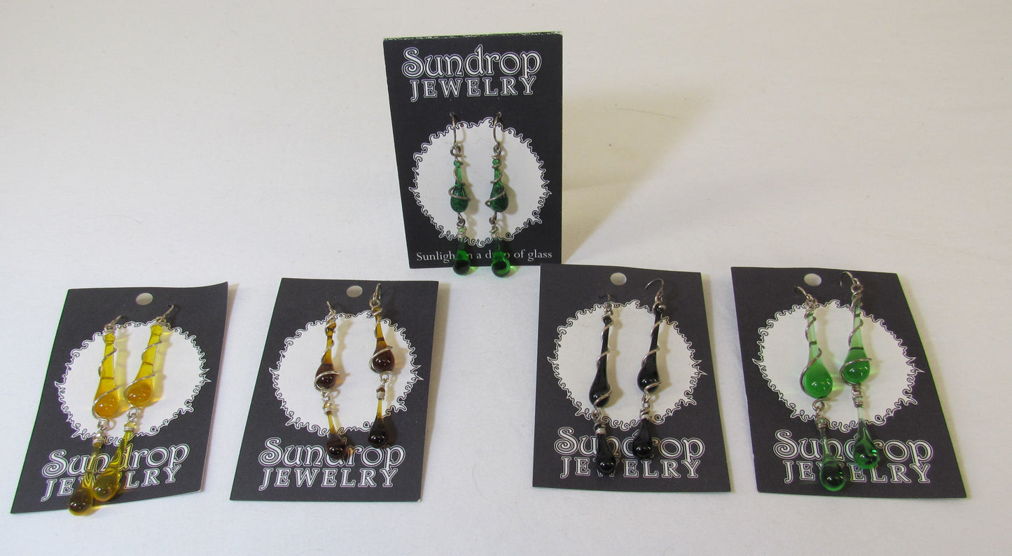 Sundrop Jewelry Double Dangle Earrings
