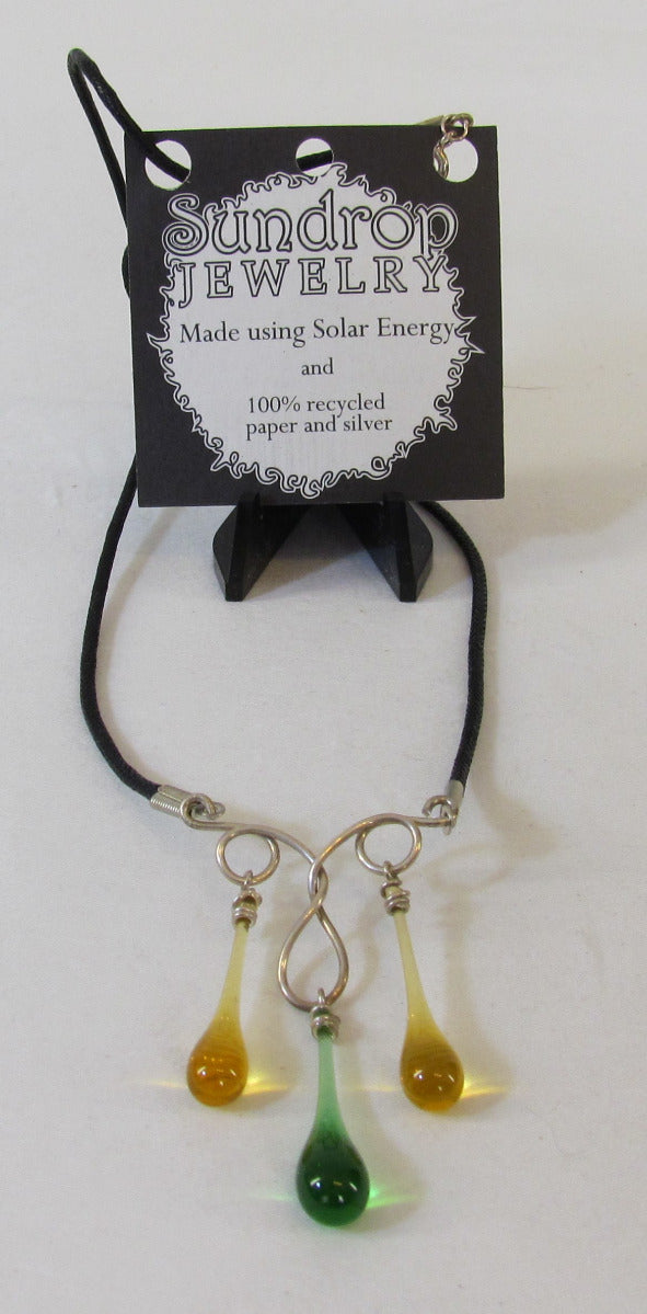 Sundrop Jewelry Three Drop Necklace