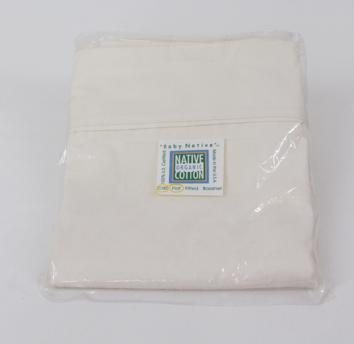 Native Organic – Crib Sheet, Flat, Natural Color