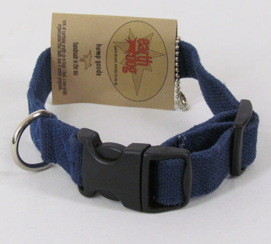 Earthdog Adjustable Hemp Pet Collars - Small 8"-14"
