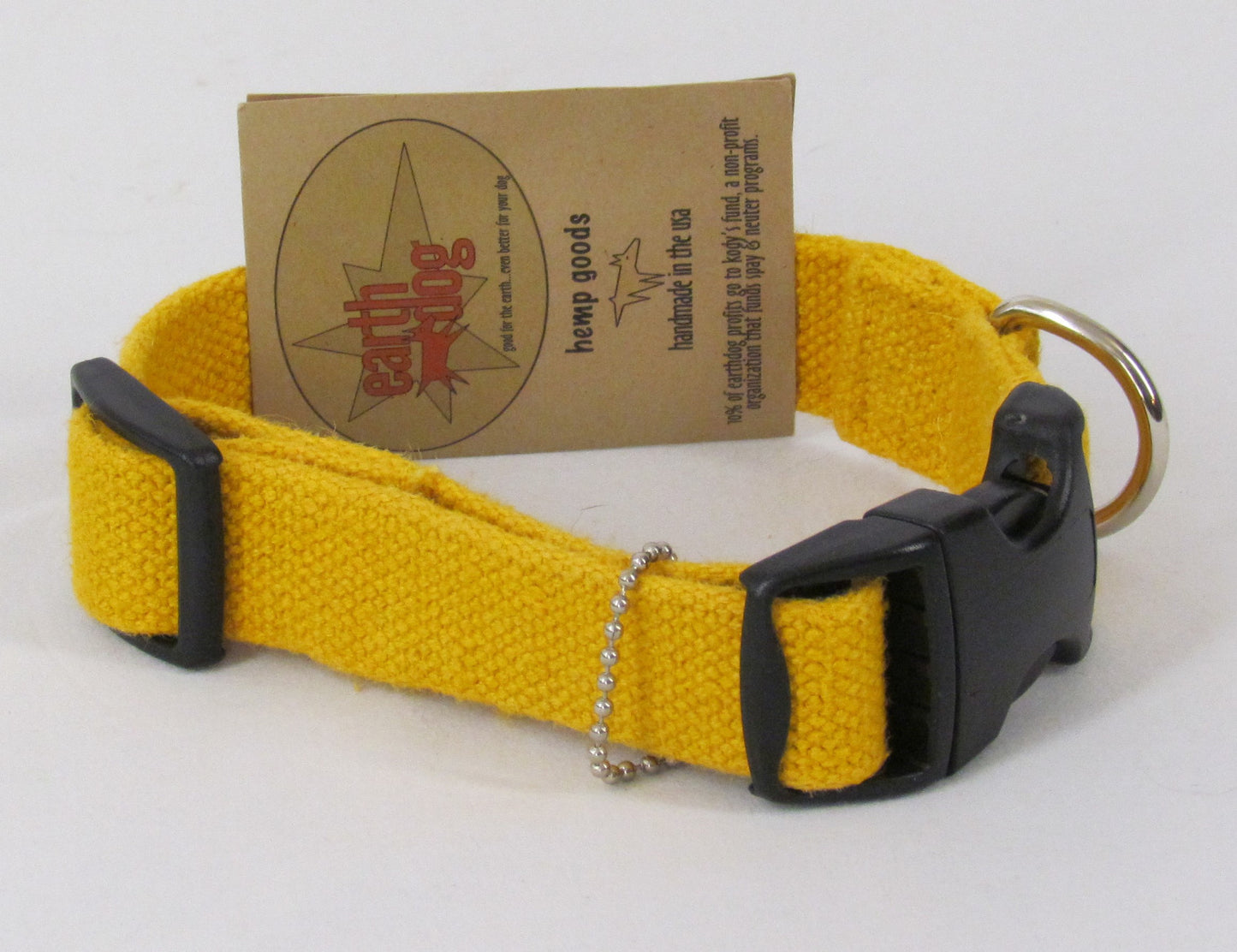 Earthdog Adjustable Hemp Pet Collars - Small 8"-14"