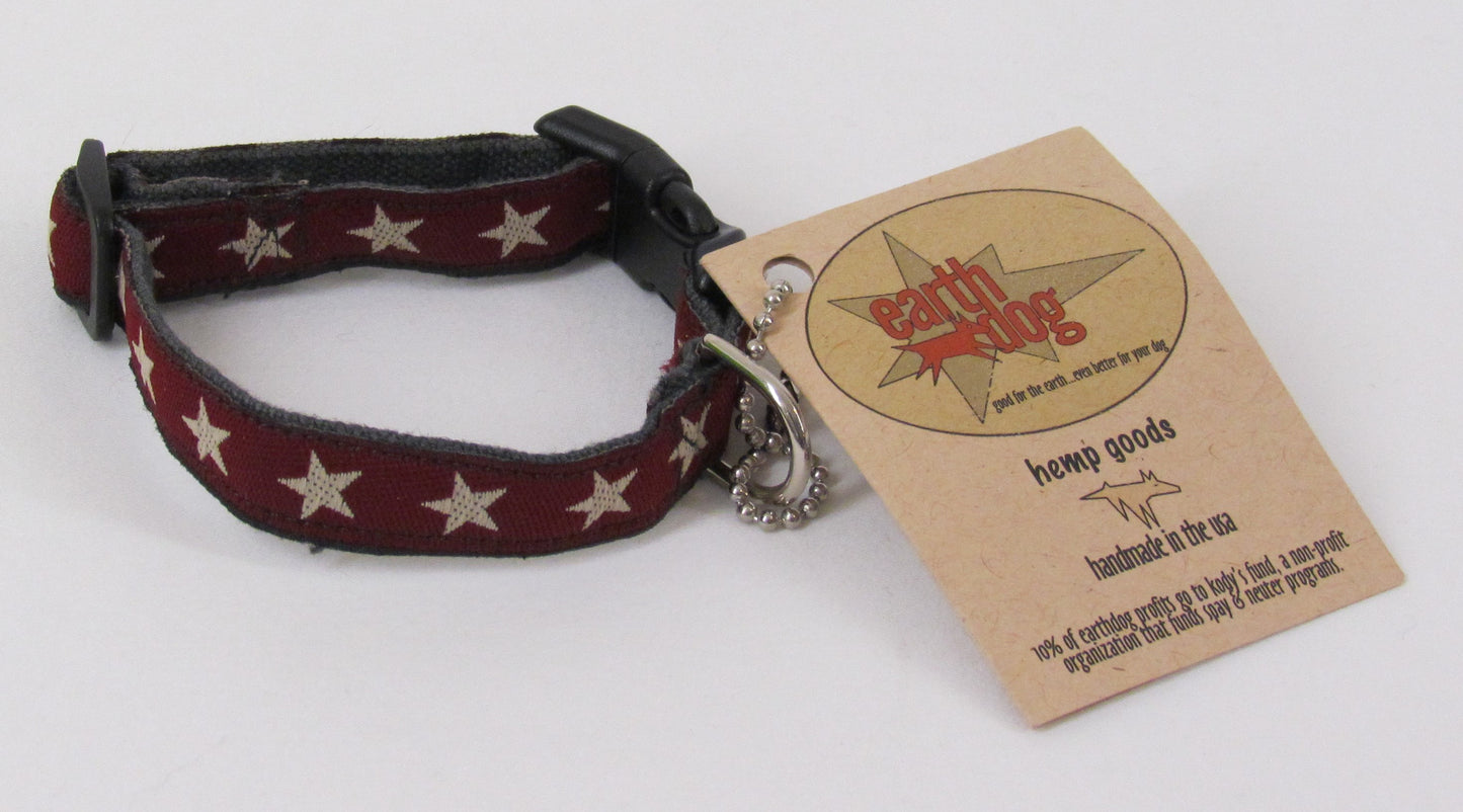 Earthdog Adjustable Hemp Pet Collars X-Small 7"-10"