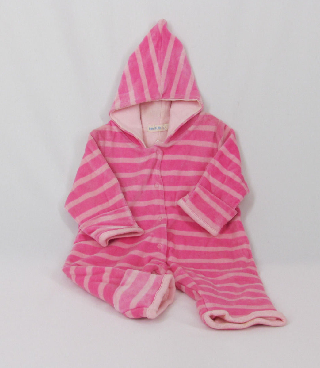 Under the Nile Warm Suit – Pink Striped, nb-3 mo