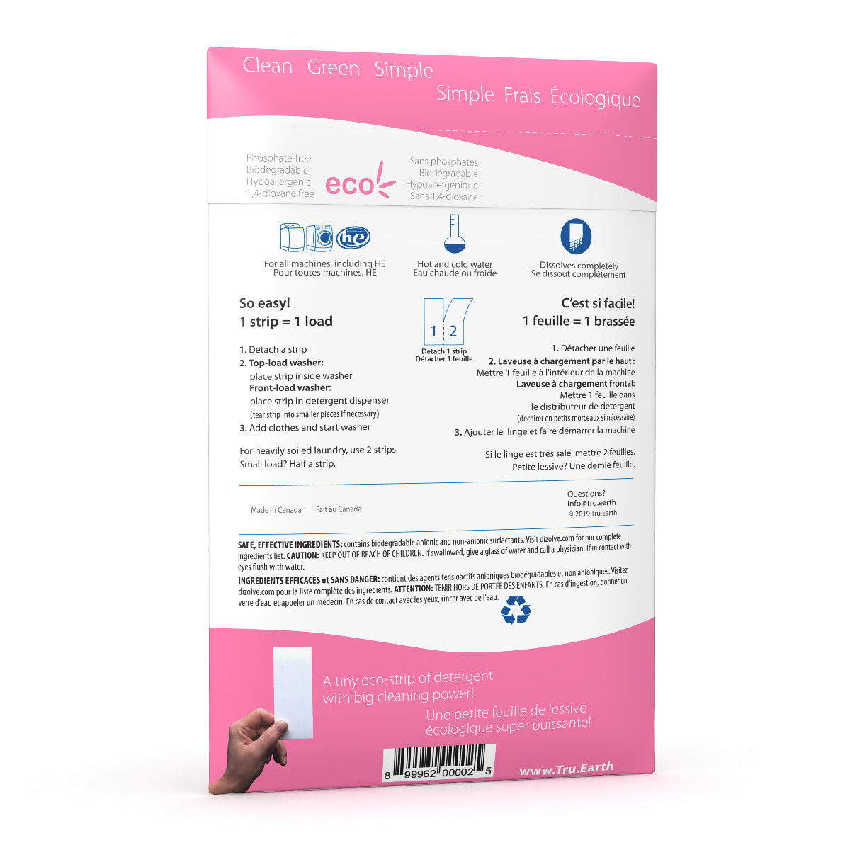 Tru Earth Laundry Detergent Eco Strips - Baby