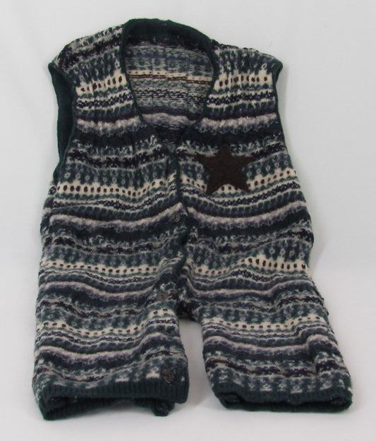 Madrone Berries 1-pc Jumper, Multi-colored, Wool knit, Star, 18 Months