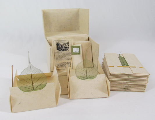 Nepalese Paper Wedding/Party Invitation Set w/RSVPs, 25 pack