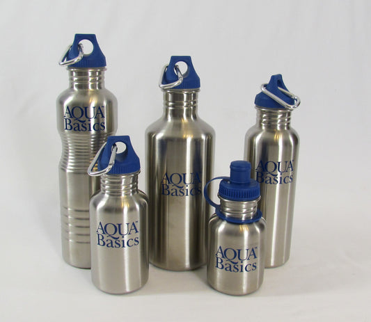 Aqua Basics Water Bottles with Cap