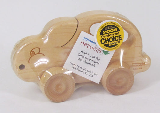 Schoolhouse Naturals Push N Pull Toy - Bunny