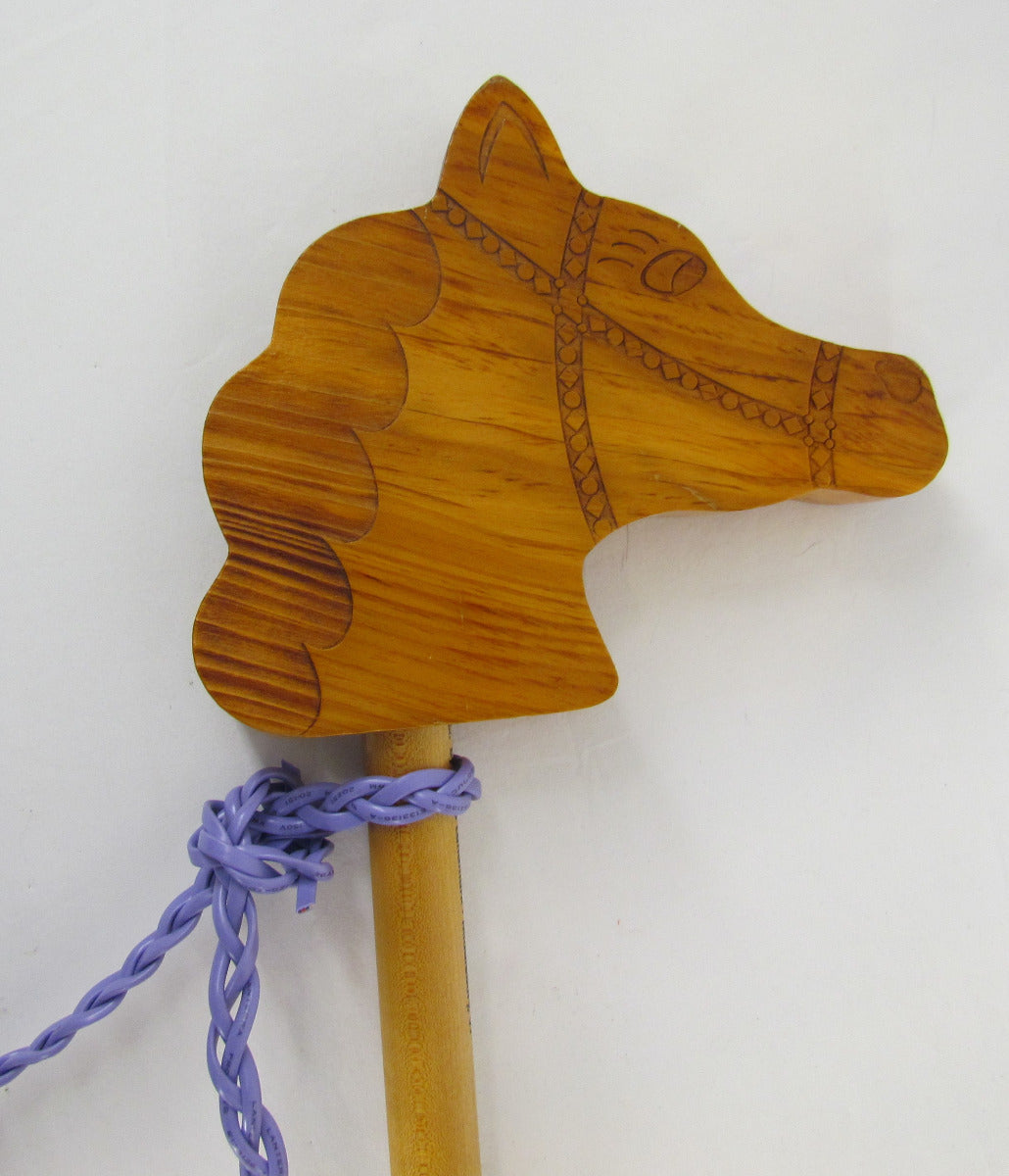 Maple Landmark Hobby Horse with up-cycled Reins