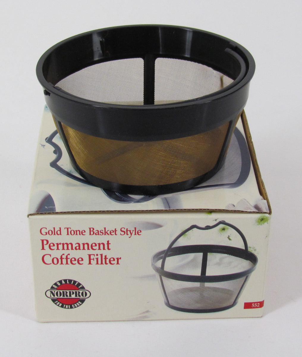 Norpro Reusable Coffee Filter Basket, #4, Flat Base 10-12 Cups
