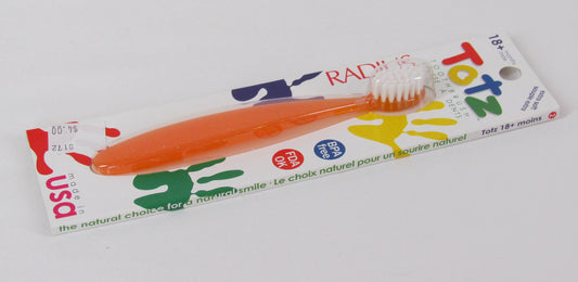 Radius Totz Toothbrush, Extra Soft, 18+ Months, Orange