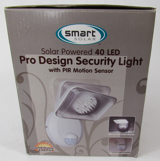 Smart Solar Pro Design Security Light with PIR Motion Sensor