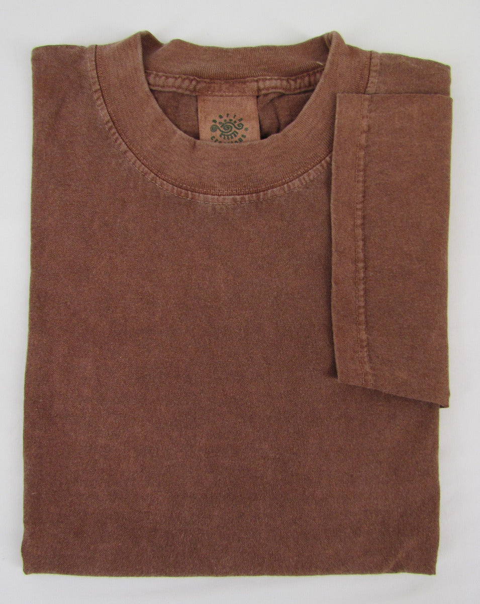 Earth Creations Short Sleeve T 100% Organic Cotton, Clay Dyed, Blank