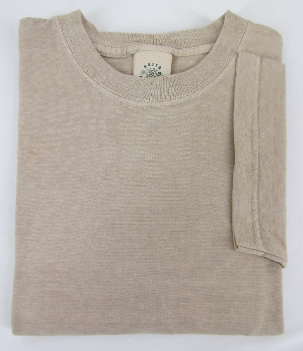 Earth Creations Short Sleeve T 100% Organic Cotton, Clay Dyed, Blank