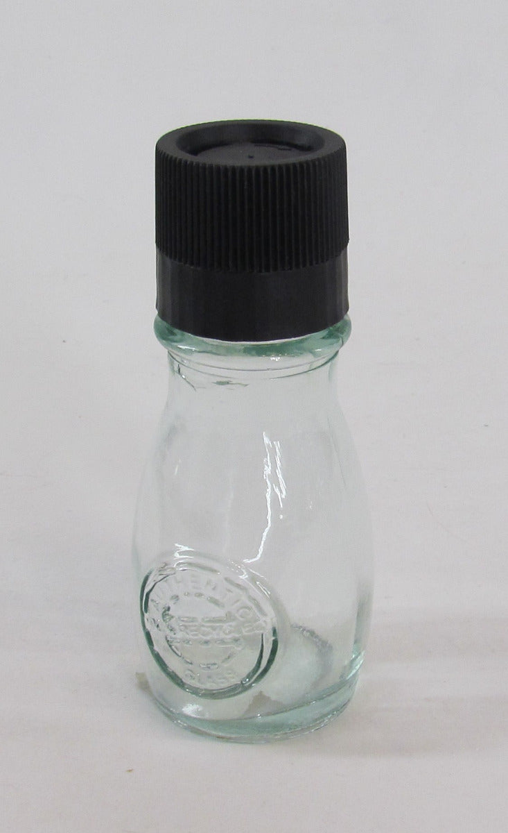 “Authentic” Pepper Mill – 4 oz – clear glass