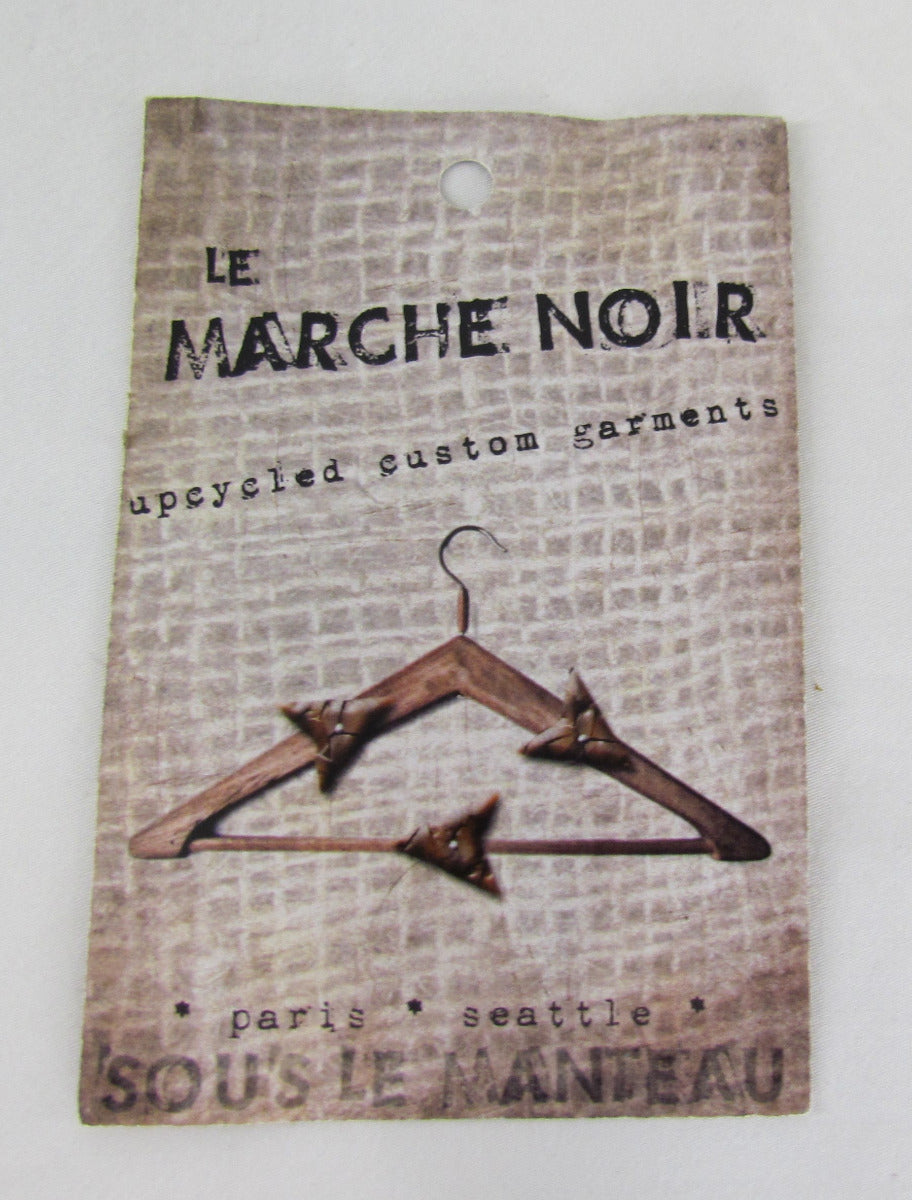 Upcycled Dress by Le Marché Noir, Black, Small