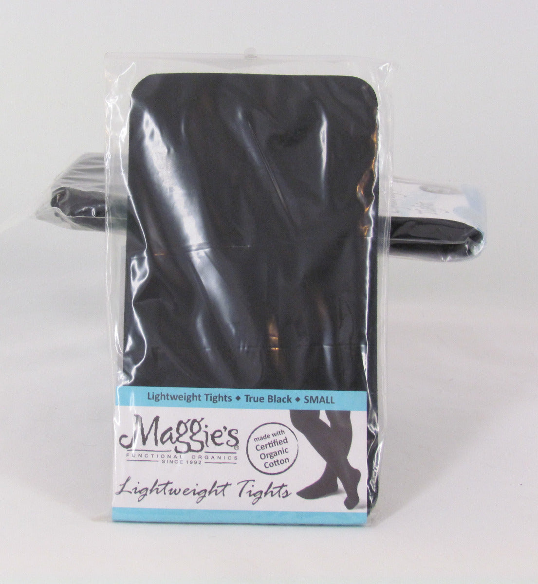 Maggie's Lightweight Organic Cotton Tights-True Black, Small