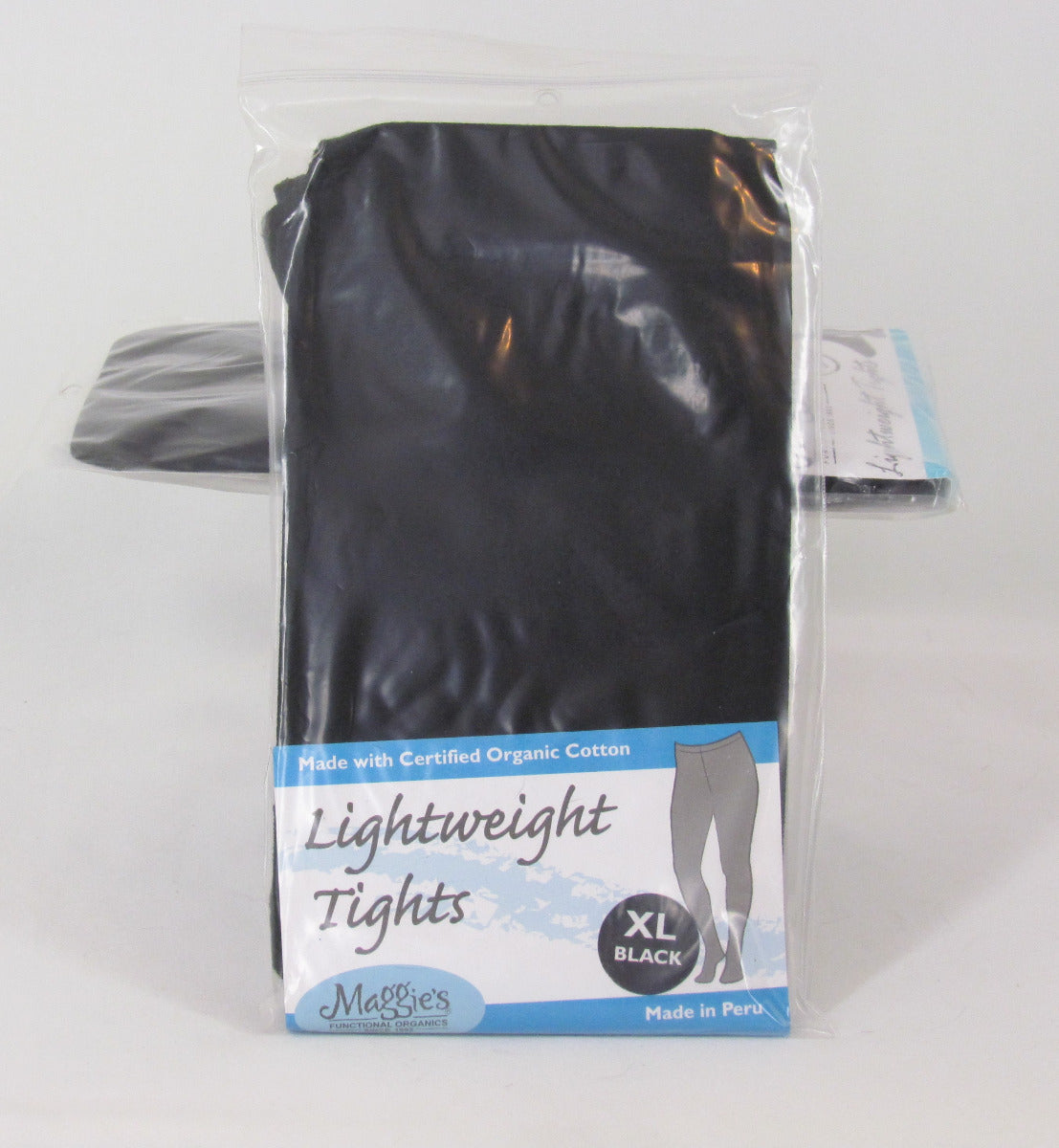 Maggie's Lightweight Organic Cotton Tights-Black, XL