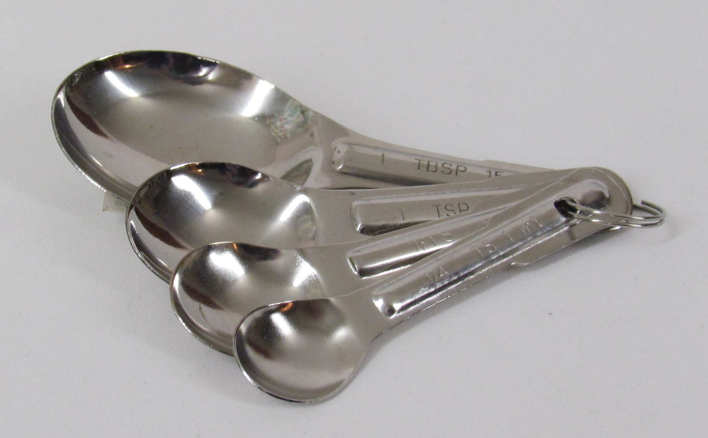 Measuring Spoons, Set of 4, Stainless Steel