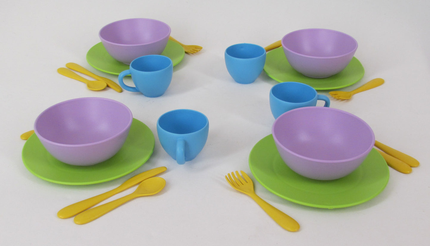 Green Toys Dish Set, 24 pc