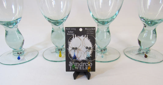 Sundrop Jewelry Wine Glass ID Charms, Set of 4