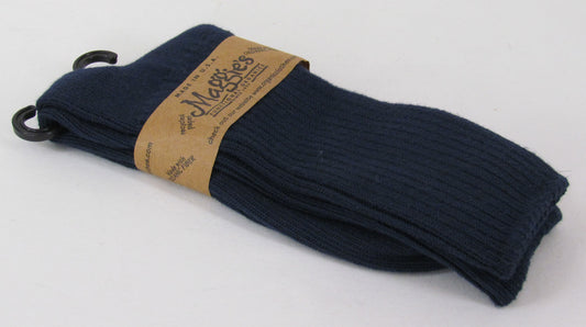 Maggie's Organic Cotton Crew Socks – Navy Blue 10-13