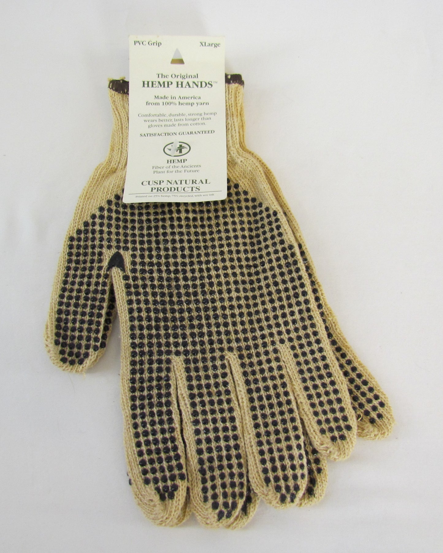 Hemp Hands Gloves with PVC Gripping Dots