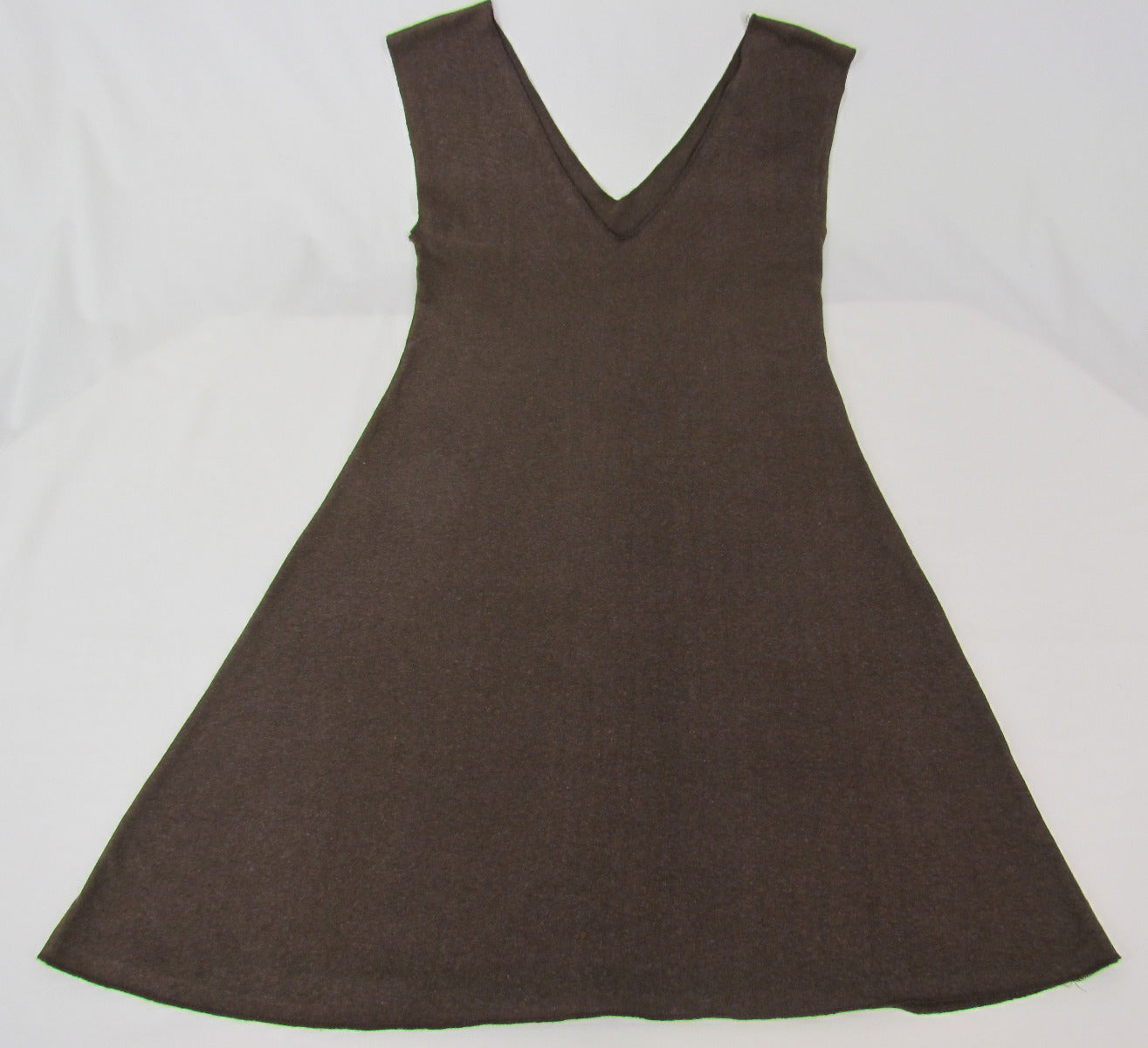 Synergy Organic V-Neck Dress, Chocolate, Large