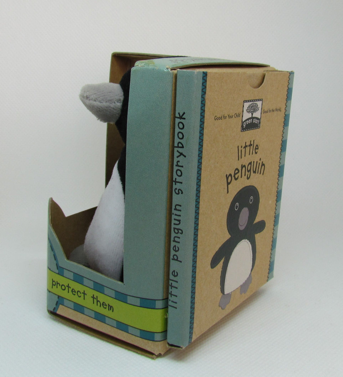 Green Start Little Penguin Toy & Book