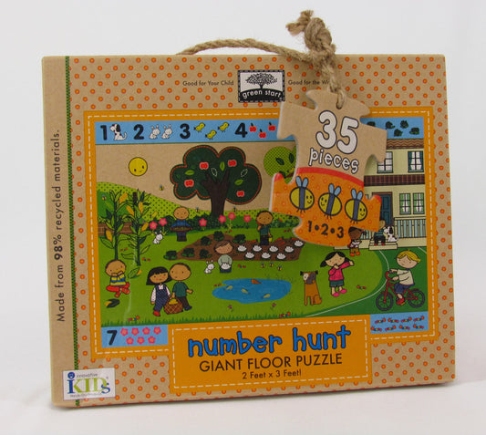 Green Start Giant Floor Puzzle, Number Hunt