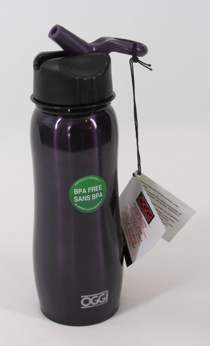 OGGI Sport Bottle w/Flip Spout, Purple, 26 oz