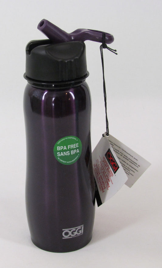 OGGI Sport Bottle w/Flip Spout, Purple, 26 oz