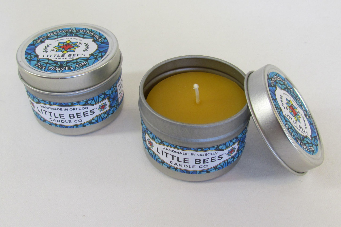 Little Bees Candle Travel Candle in Tin