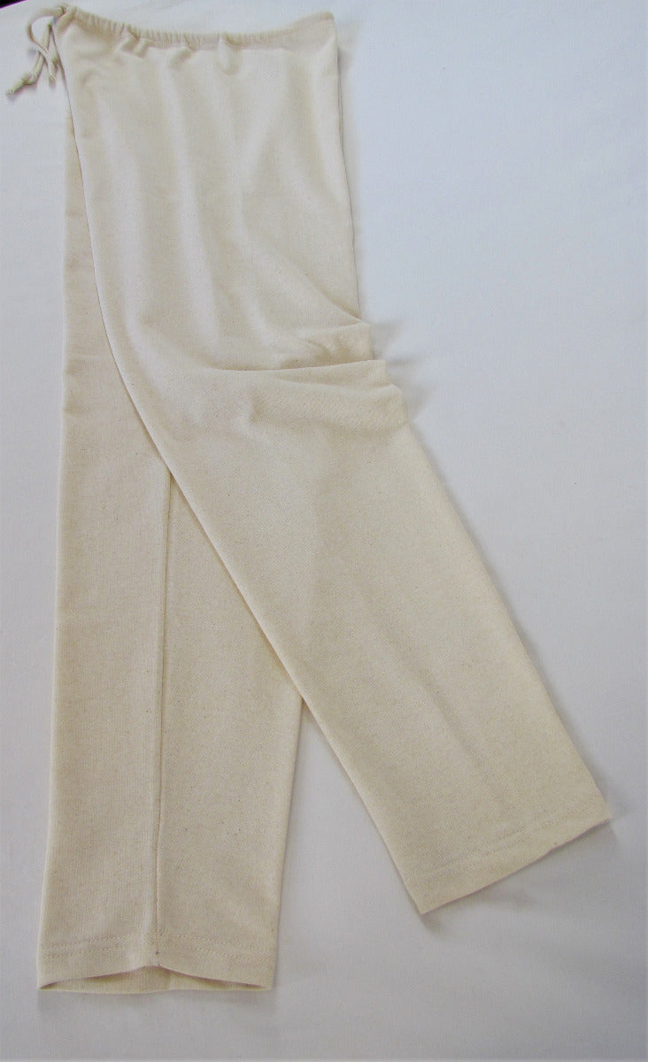 SOS from Texas 100% Organic Cotton Unisex Sweatpants-Tie Waist-Natural
