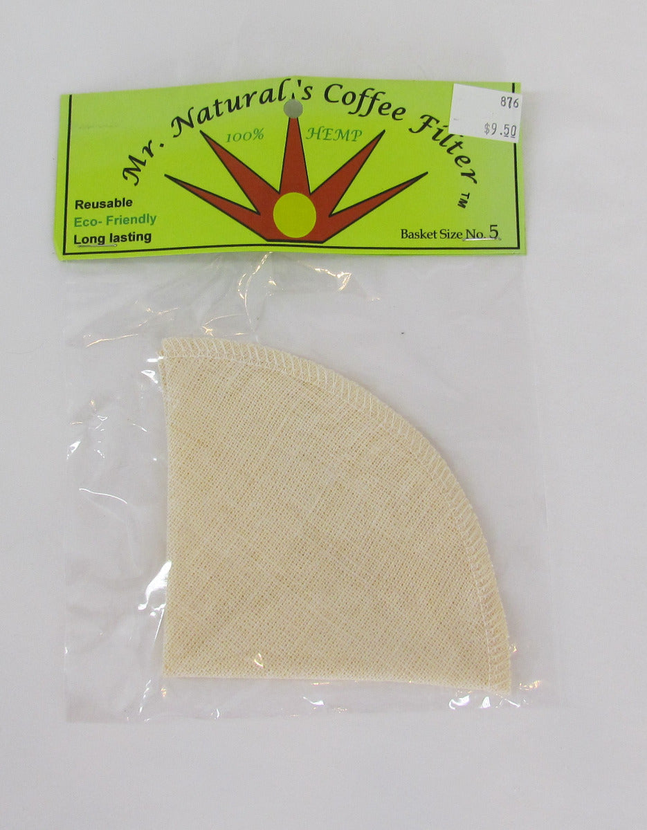 Mr. Natural's Hemp Reusable #5 Coffee Filter