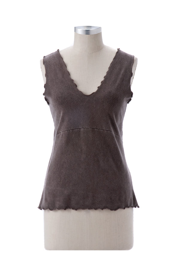 Earth Creations Organic Cotton Sumptuous Tank Top, Moonstone