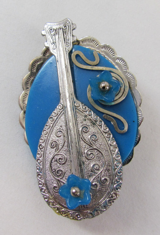 Michael Baehr Jewelry Brooch-Guitar