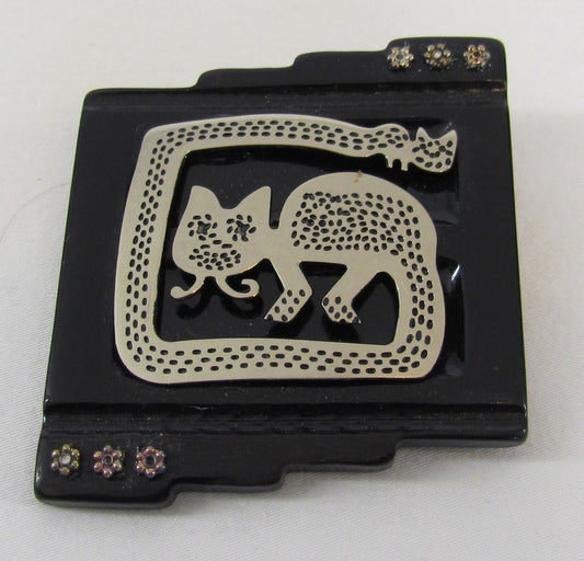 Michael Baehr Jewelry Brooch/Pendant-Cat