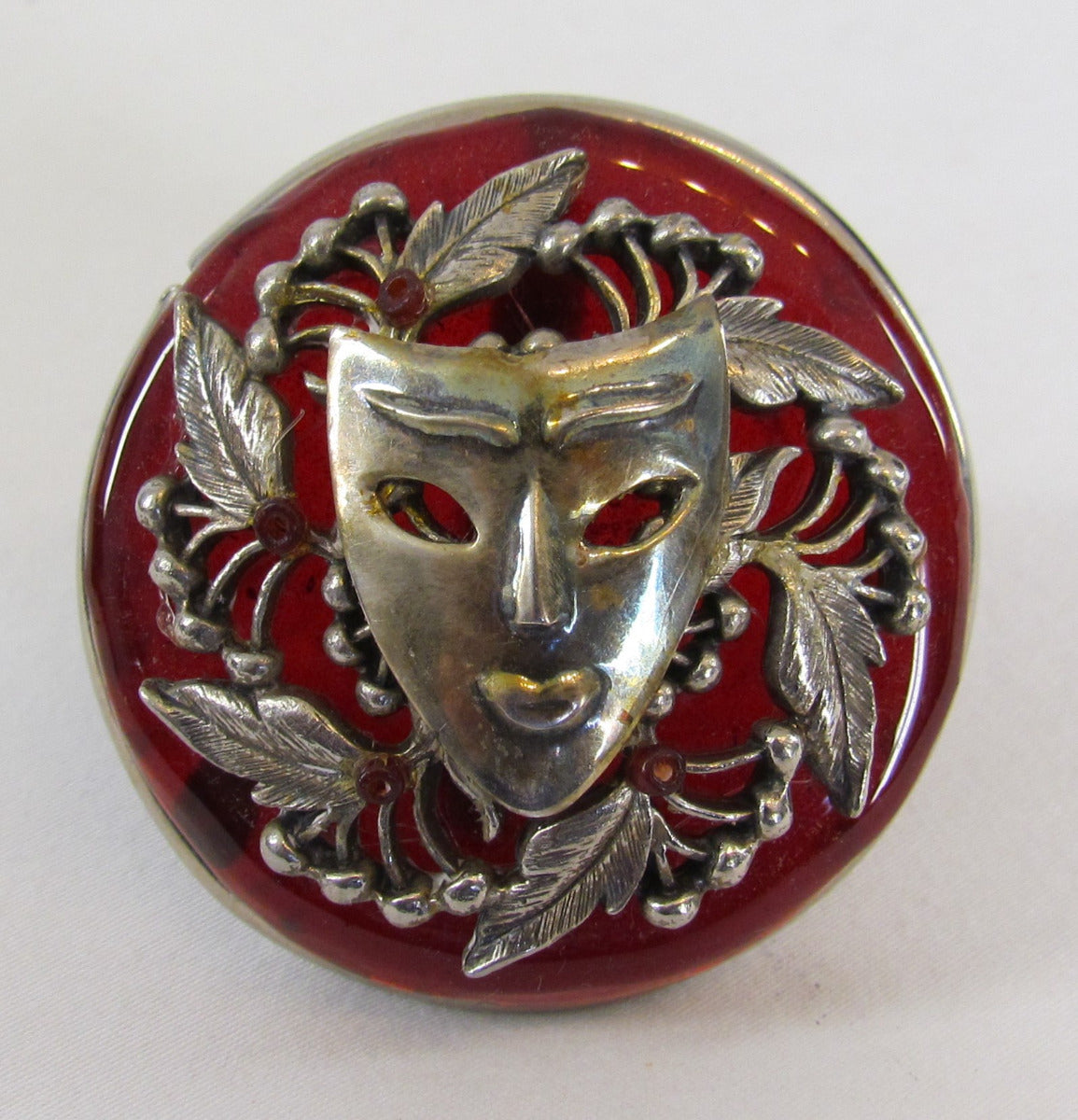 Michael Baehr Jewelry Brooch-Mask